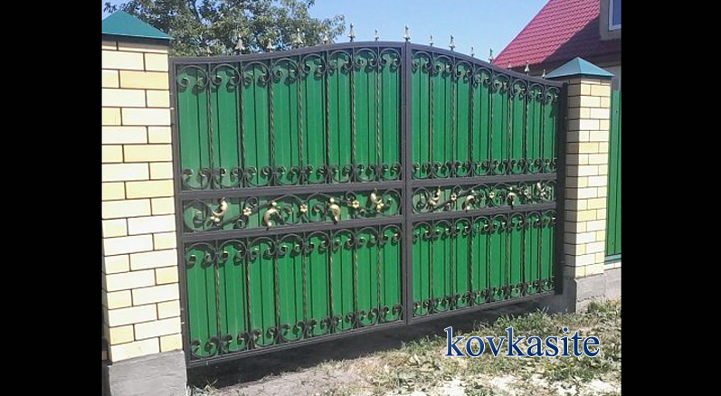 кованые ворота на заказ в москве №40